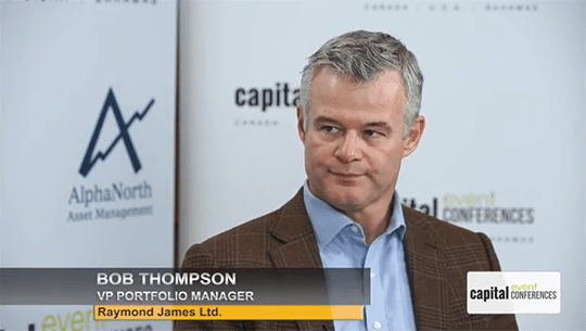 Screenshot of Alphanorth Invester Conference Video with Bob Thompson