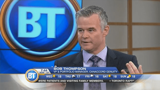 Screenshot of Breakfast TV Video with Bob Thompson