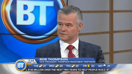 Screenshot of Breakfast TV Video with Bob Thompson